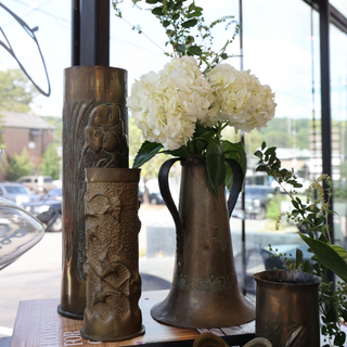 Antique Brass Leaf Artillery Shell (Large)
