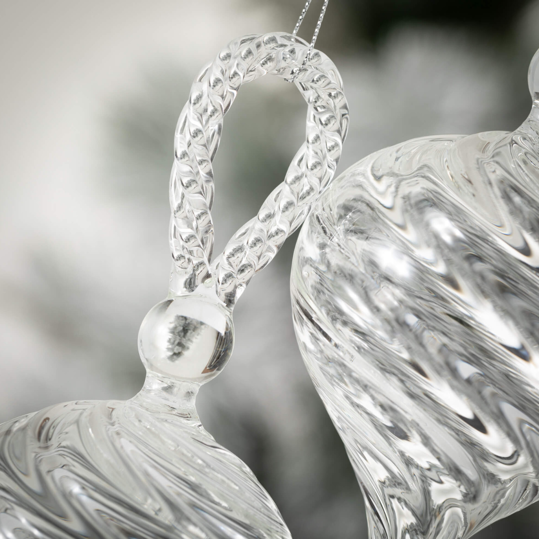 Crystal Glass Swirl Ornament - Thumbnail 4