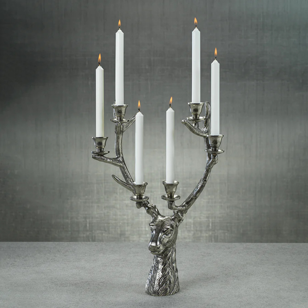 Stag Head 6-Tier Candleholder
