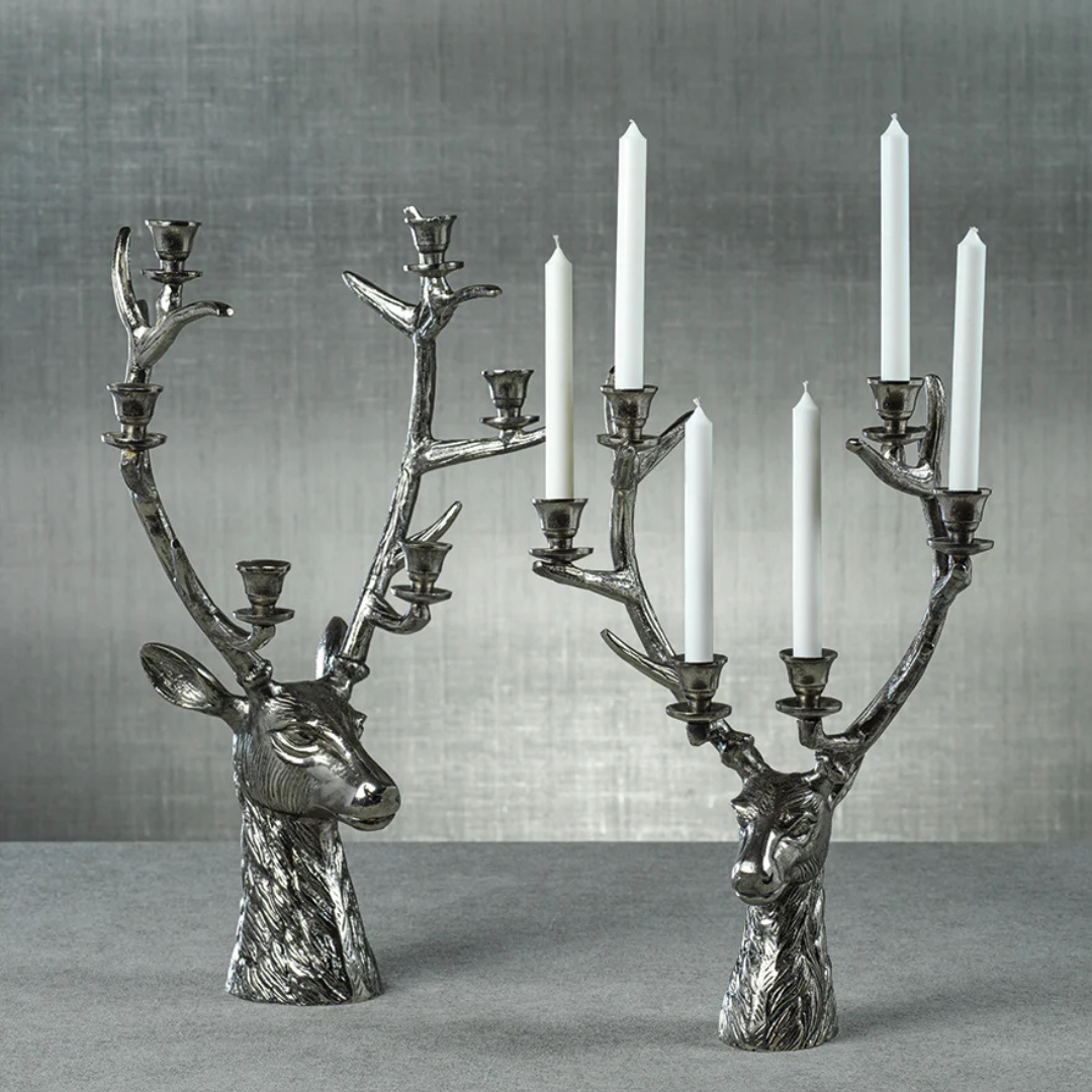 Stag Head 6-Tier Candleholder - Thumbnail 4