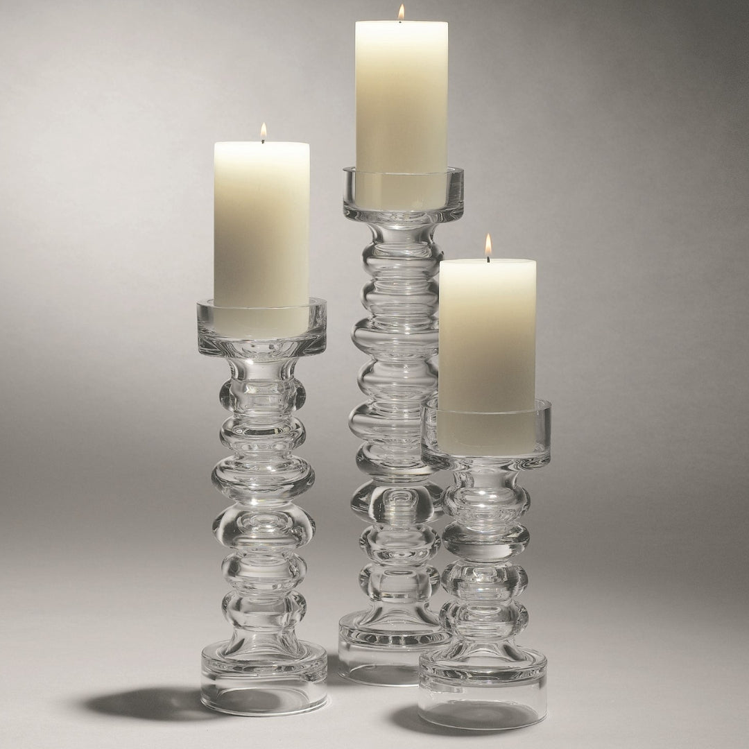 Glass Ribbed Candleholder/Vase - Thumbnail 5