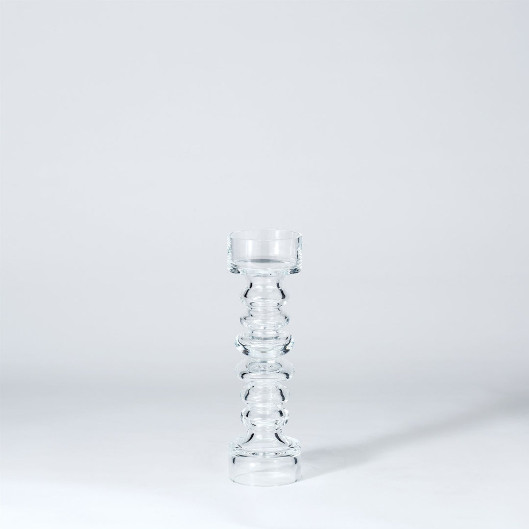 Glass Ribbed Candleholder/Vase - Thumbnail 2