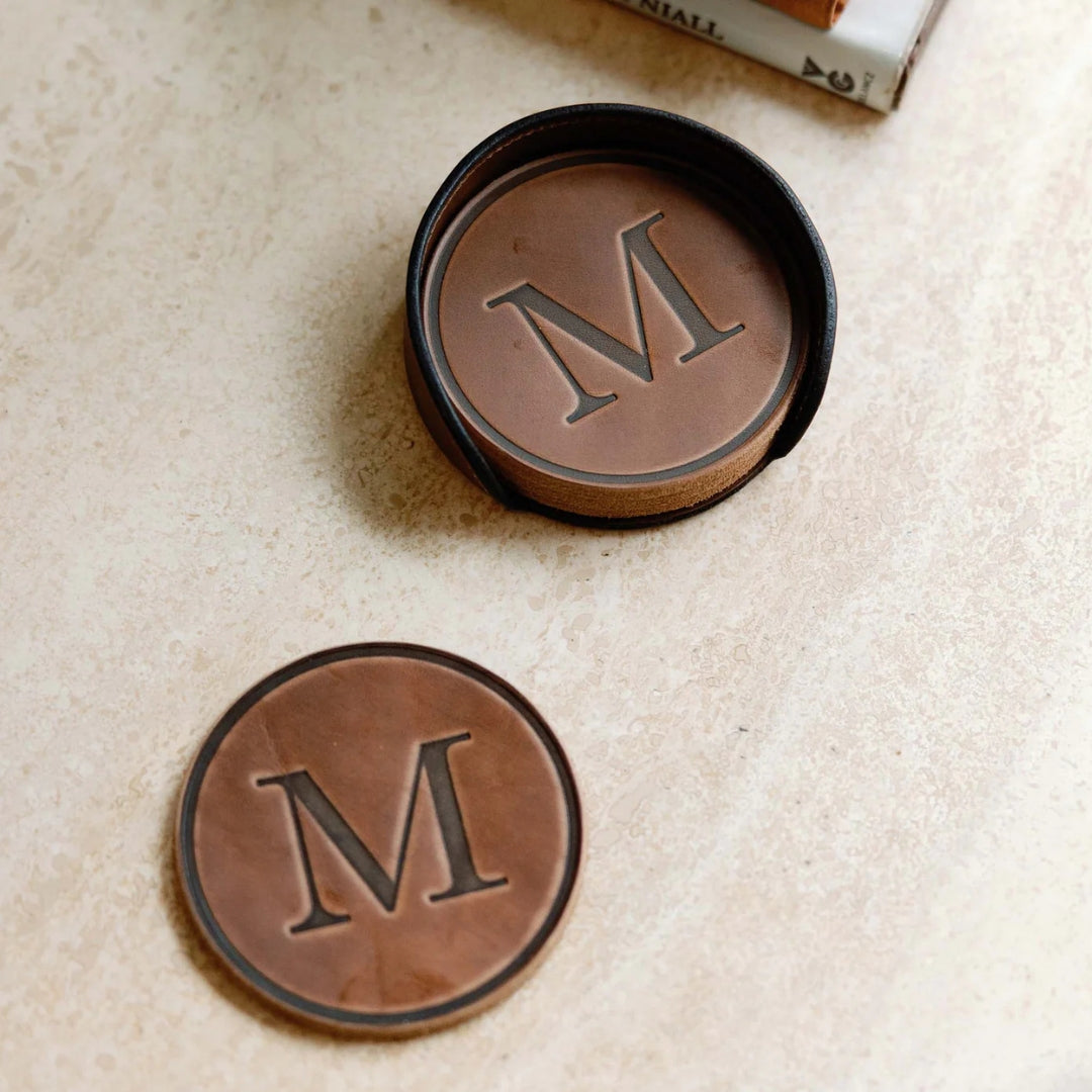 Leather Coaster Holder - Thumbnail 2