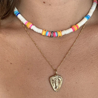 Gold Guardian Angel Necklace by Shalla Wista
