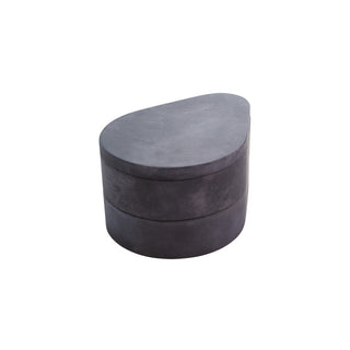 Alabaster Teardrop Double Box (Grey)
