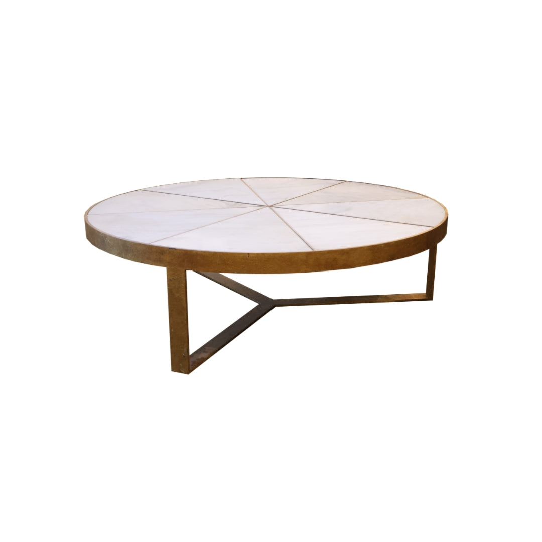 Marble Pie Top Coffee Table
