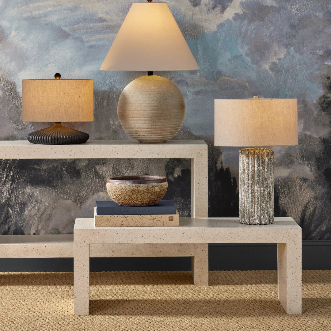 Carson Ivory Terrazzo Bench - Thumbnail 5