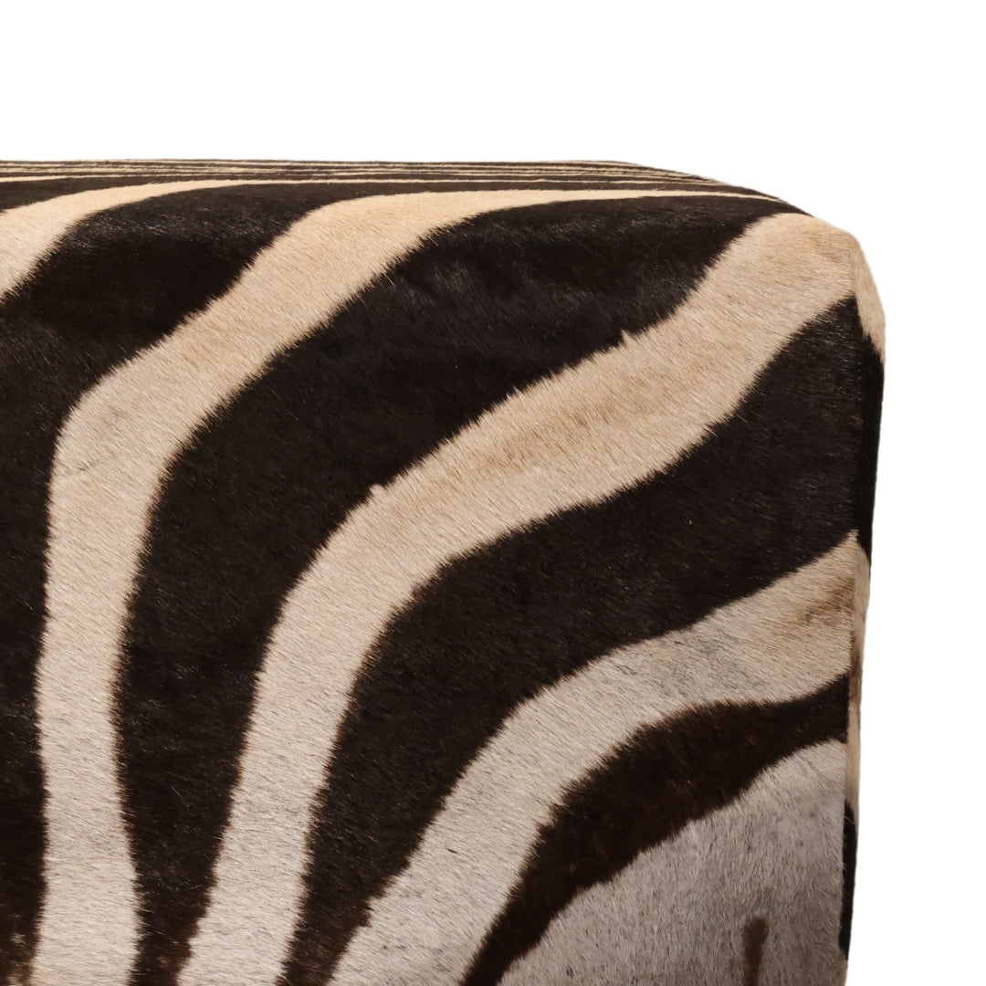 Christopher Collection Zebra Ottoman - Thumbnail 5