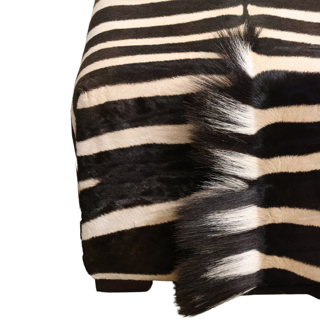 Christopher Collection Zebra Ottoman - Thumbnail 4