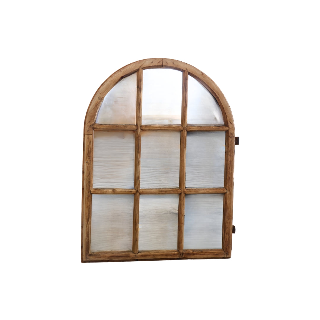 Christopher Collection Arched Window with Mirror - Thumbnail 5