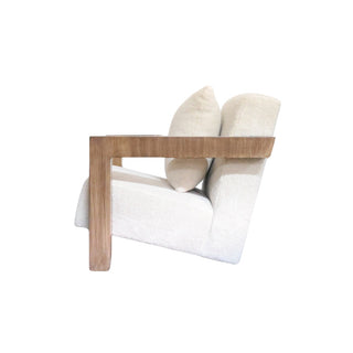 Hayes Chair with Wood Arms (Polar Oatmeal)
