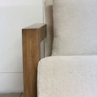 Hayes Chair with Wood Arms (Polar Oatmeal)
