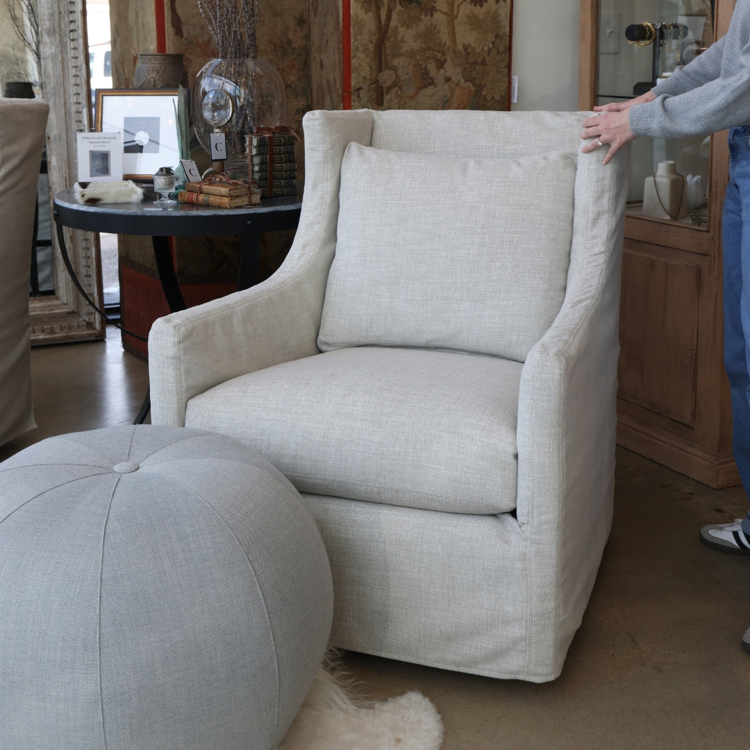 Medicine Ball Outdoor Ottoman - Thumbnail 3