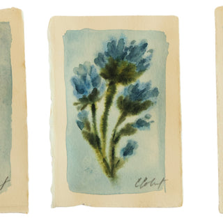 "Three Blue Florals" by Christen Colvert
