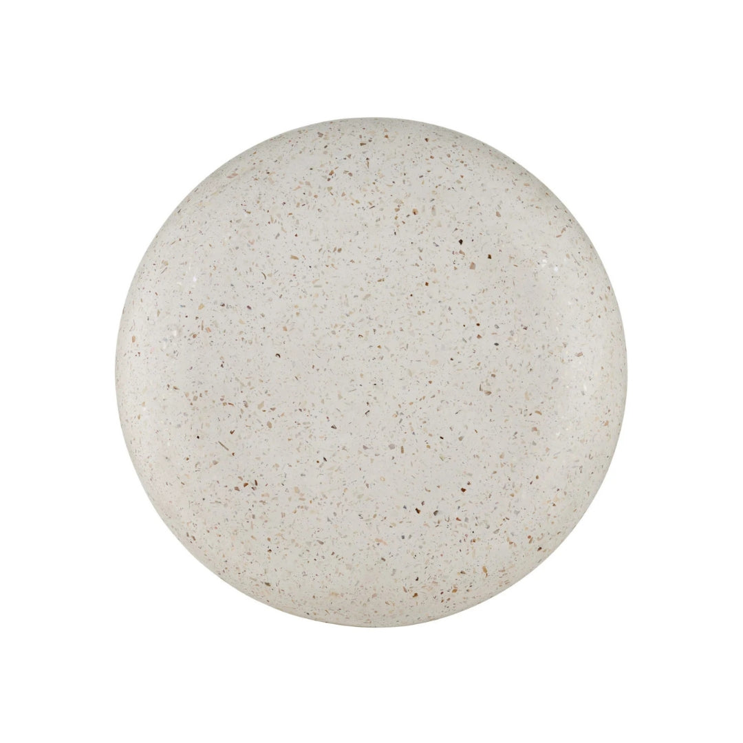 Cusani Ivory Terrazzo Stool
