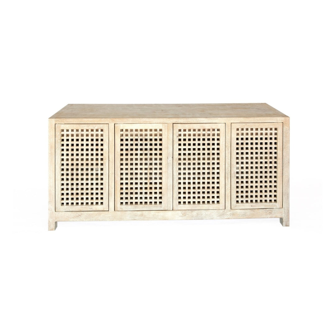Driftwood Lattice Credenza