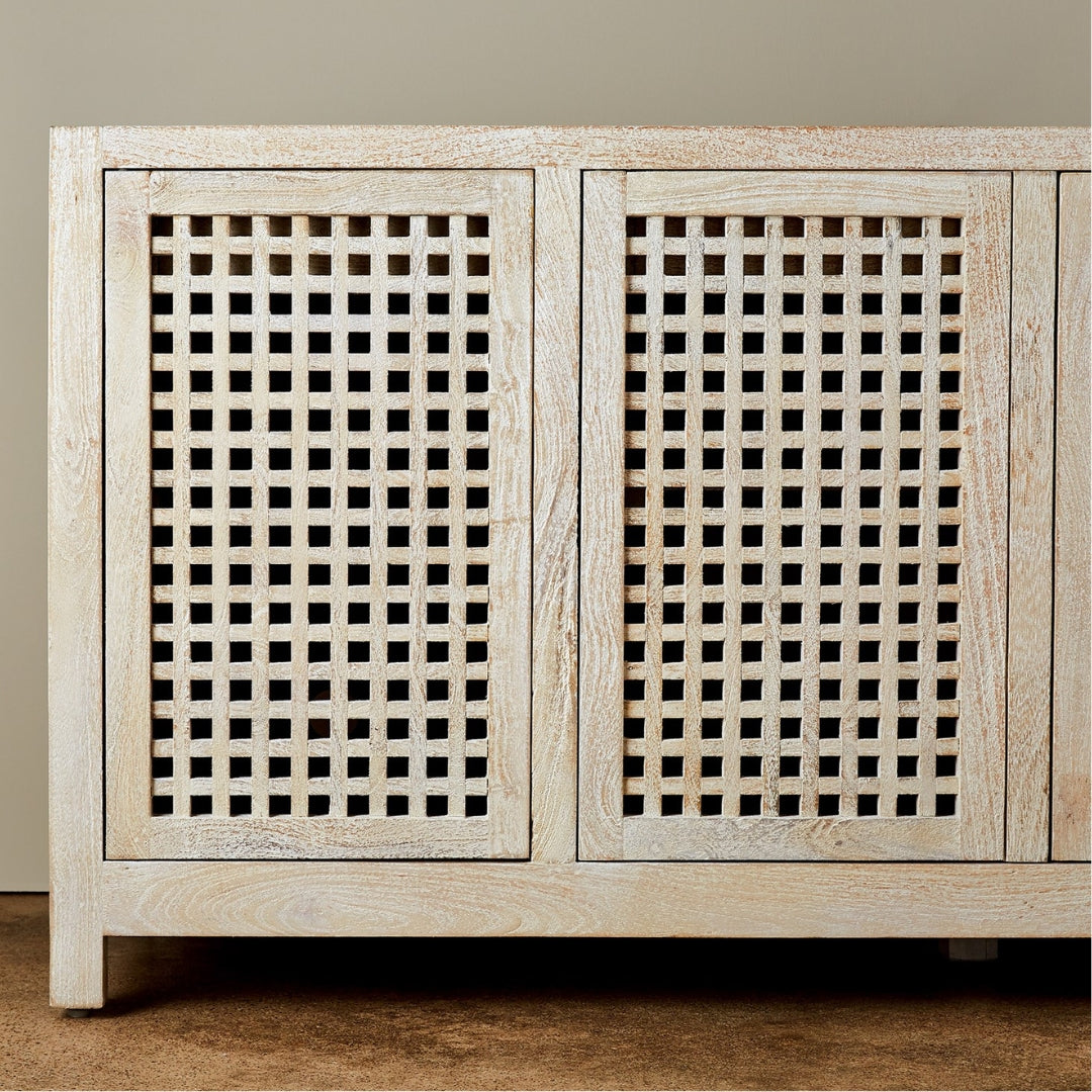 Driftwood Lattice Credenza - Thumbnail 2