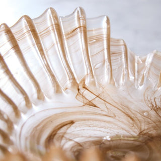 Pleated Glass Bowl
