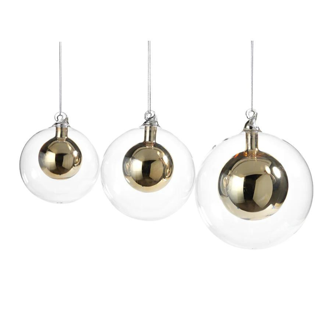 Double Glass Ball Ornament (Medium) - Thumbnail 3