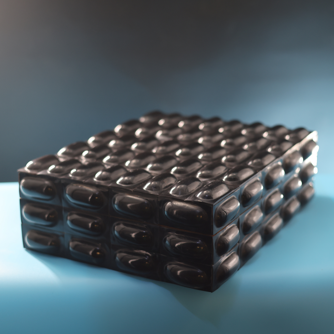 Black Bone/Horn Box with Ovals