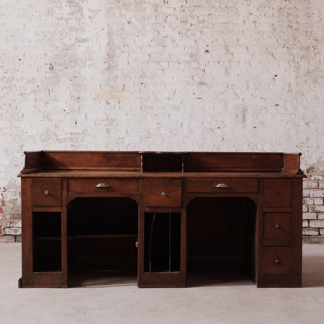 20th Century French Wooden Storefront Desk - Thumbnail 2