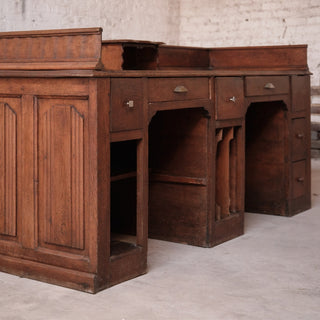 20th Century French Wooden Storefront Desk

