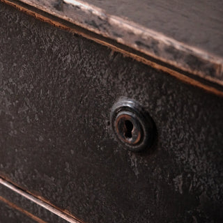 19th Century French Walnut Distressed Black Chests (Set of 2)

