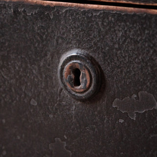 19th Century French Walnut Distressed Black Chests (Set of 2)
