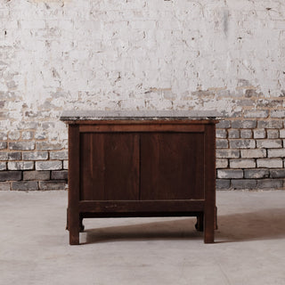 19th Century Louis Phillipe Petite Chest with Black Marble Top

