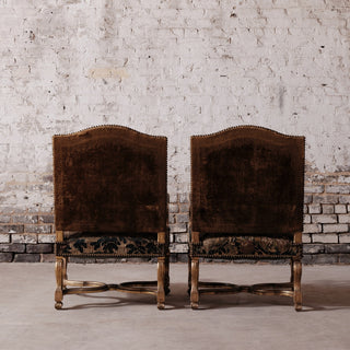 17th Century French Tapestry Armchairs (Set of 2)
