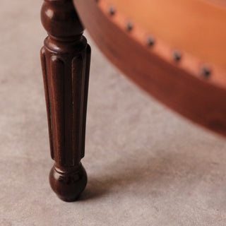 19th Century French Leather Captains' Chair
