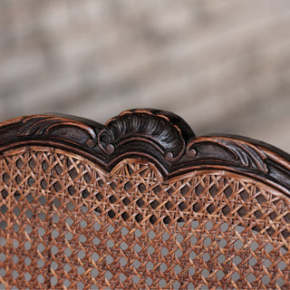 18th Century Louis XV Walnut and Cane Armchair
