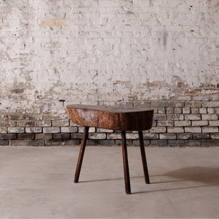 19th Century French Provincial Elm Butcher Block
