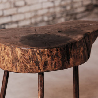 19th Century French Provincial Elm Butcher Block
