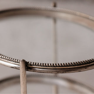 20th Century French Silver & Glass Bar Cart
