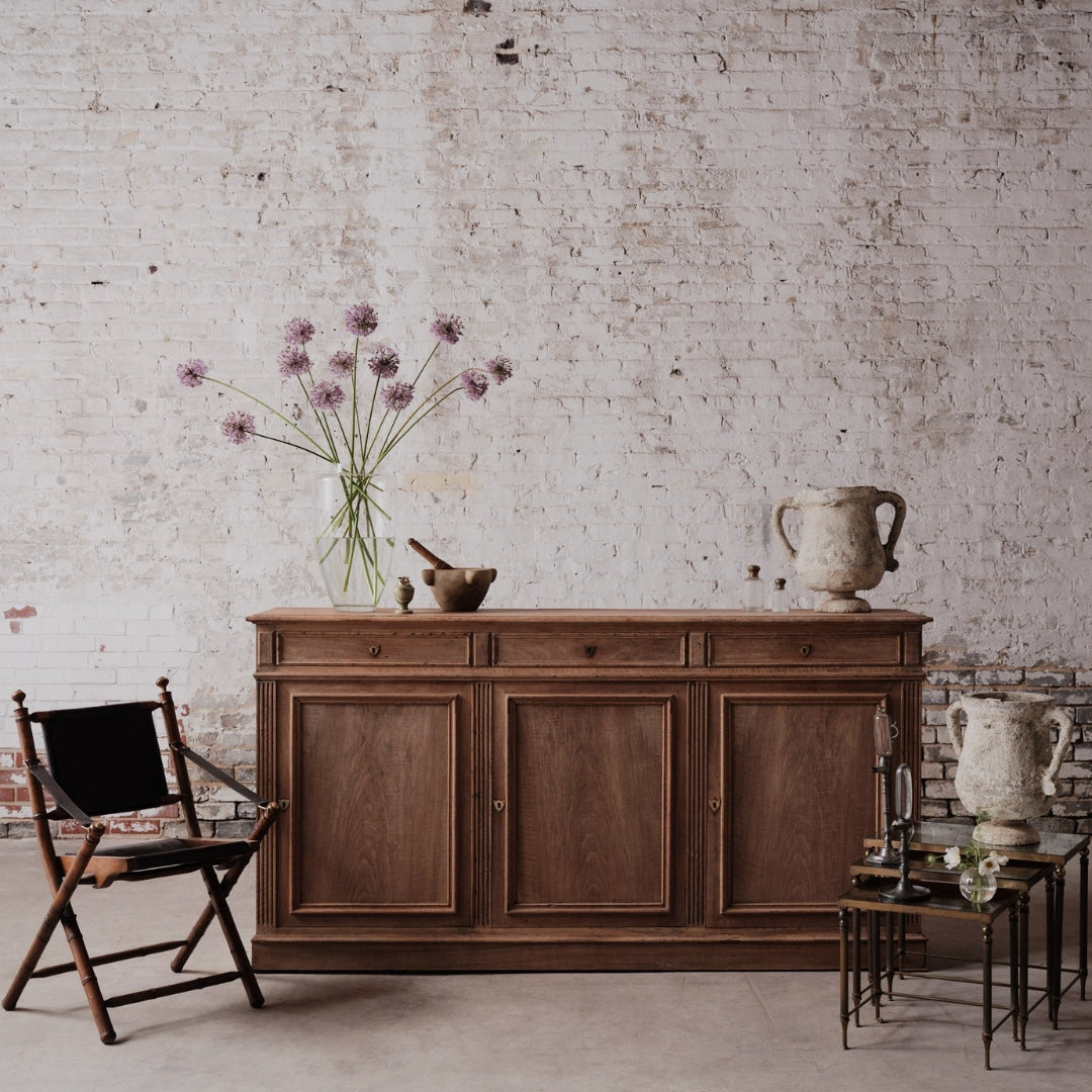 19th Century Louis Phillipe Bleached Walnut Server - Thumbnail 4