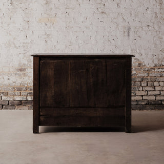 19th Century Spanish Walnut Blue Cabinet
