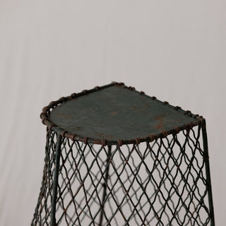 20th Century French Wire Basket Table
