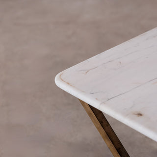 20th Century French Marble and Iron Coffee Table
