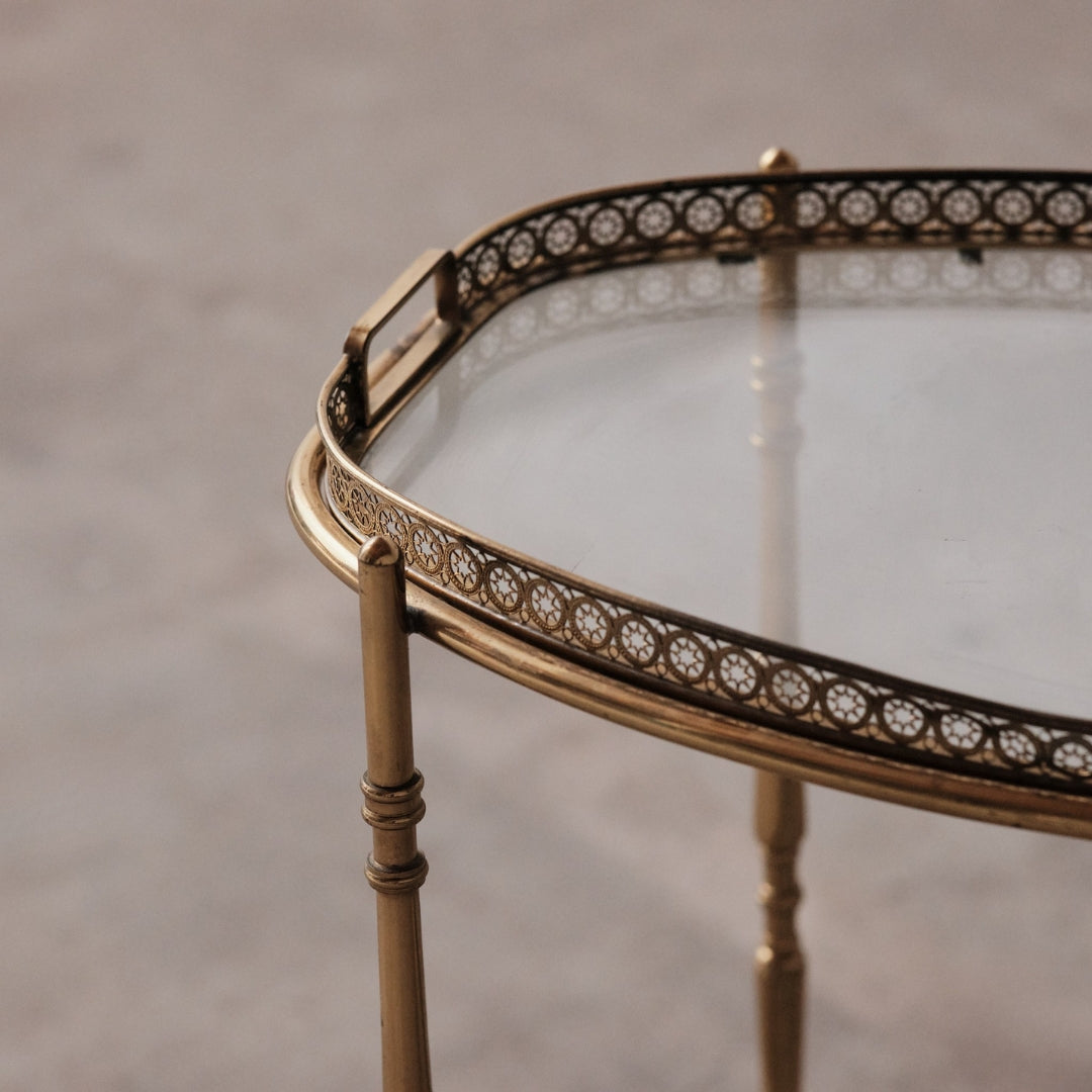 20th Century French Oval Bar Cart - Thumbnail 5