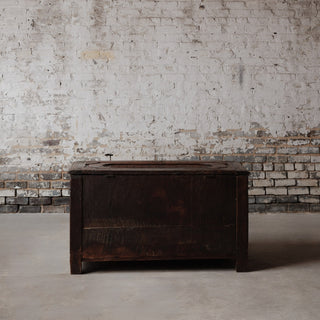 19th Century French Carved Oak Hunt Chest
