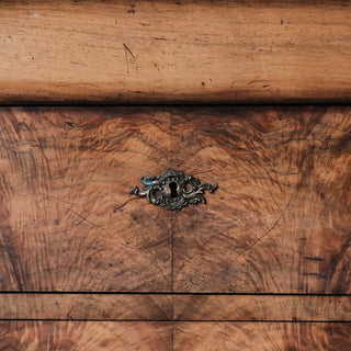 1850's Louis Phillipe Walnut Chest with White Marble Top
