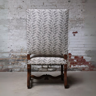 19th Century French Walnut Straight Back Armchair (Set of 2)
