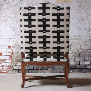 19th Century French Walnut Curved Back Armchair (Set of 2)
