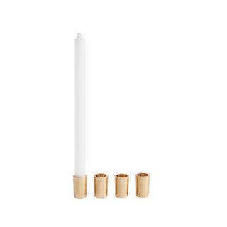 Gold Tune Candlesticks (Set of 4)
