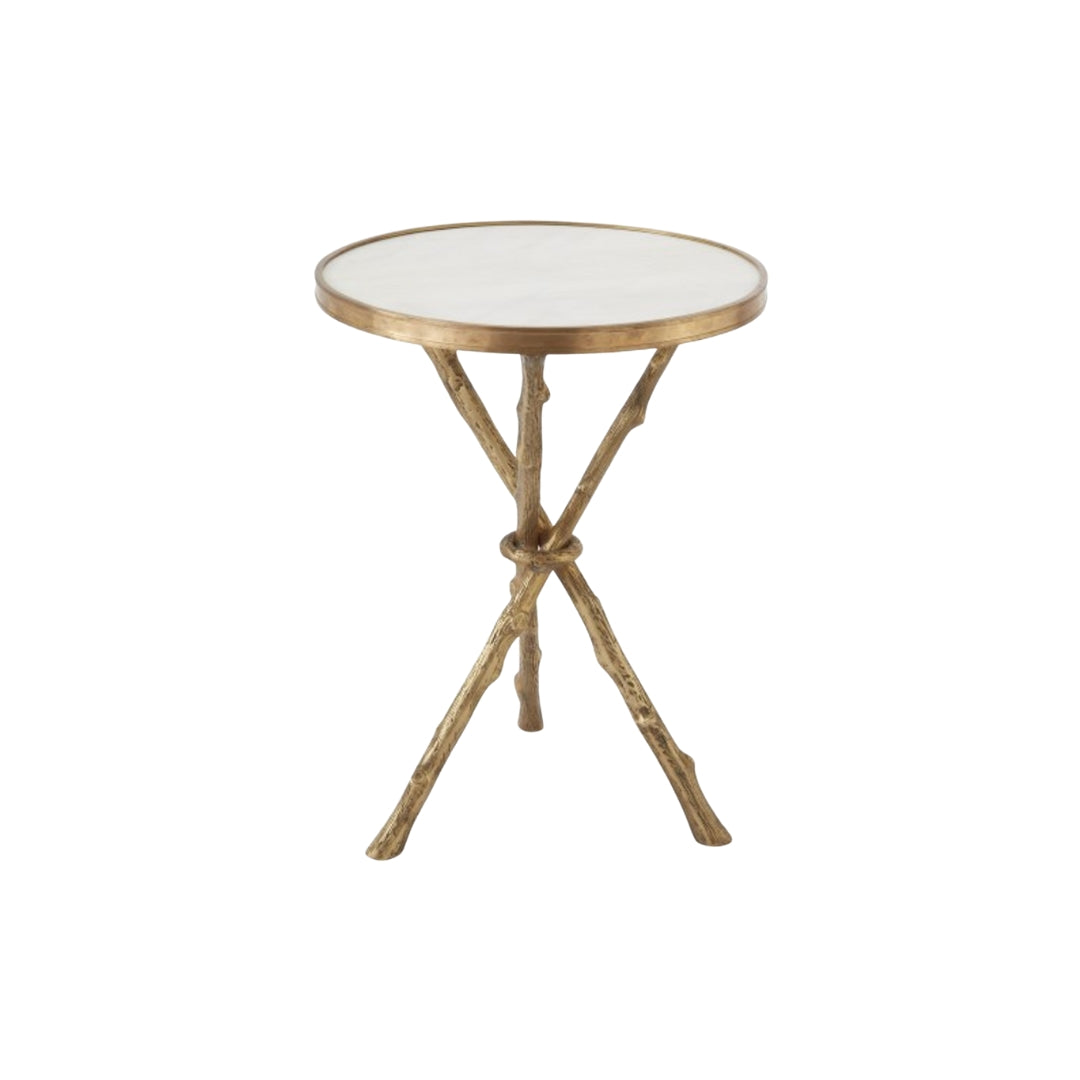 Brass & Marble Twig Table