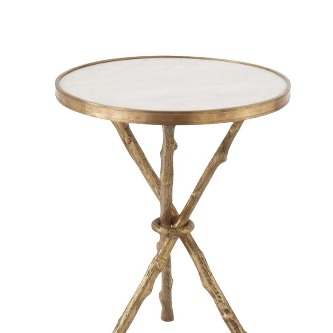 Brass & Marble Twig Table - Thumbnail 3