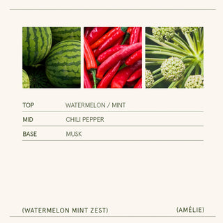 Amelie Watermelon Mint Zest Candle
