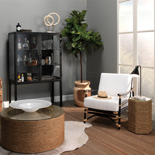 Chauncey Wide Curio Bar Cabinet
