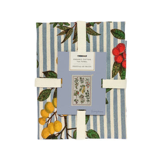 Organic Cotton Tea Towel   Festival of Fruits
